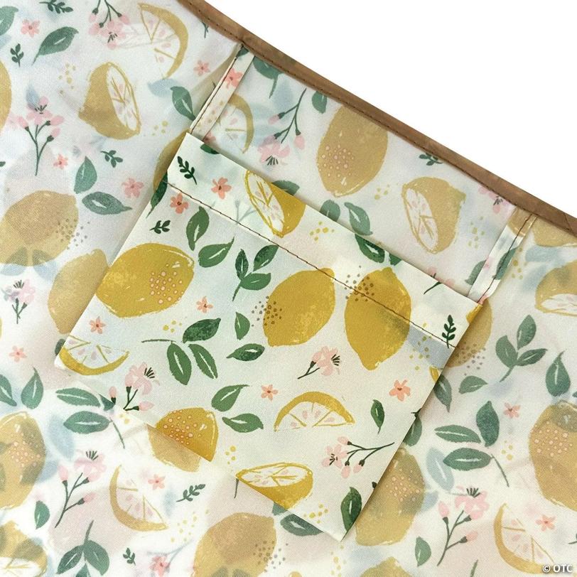 Wrapables Large & Small Nylon Reusable Grocery Bags, Set 2, Lemons