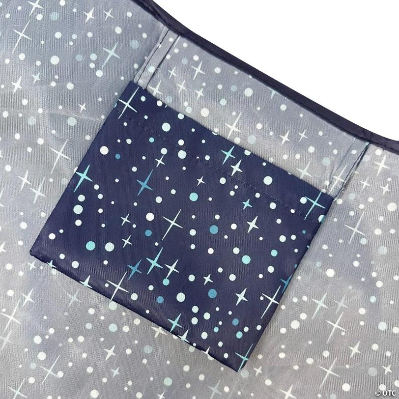 Wrapables Large & Small Nylon Reusable Grocery Bags, Set 2, Twinkling Stars