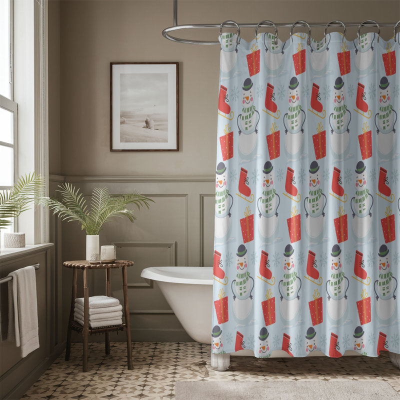 Xmas Whimsy - 1 Piece Standard Shower Curtain
