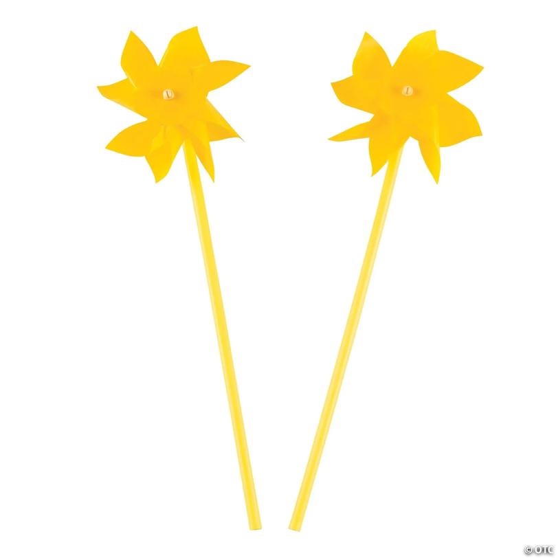 Yellow Pinwheels - 36 Pc.