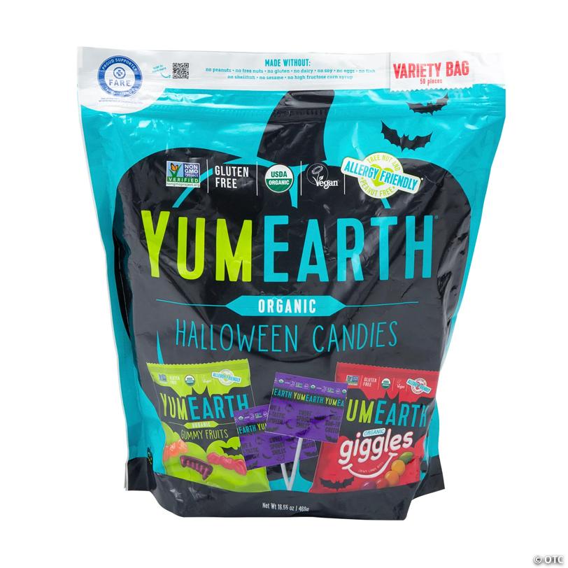 YumEarth Organic Halloween Candies Assortment - 50 Pc.