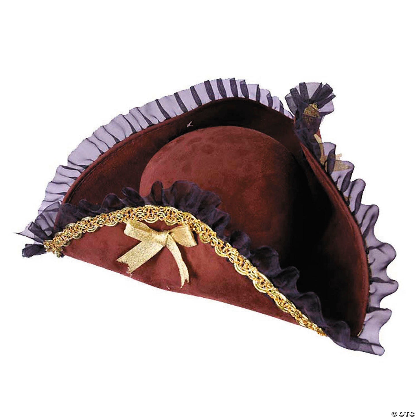Adults Brown Pirate Hat with Gold Trim | USA Decoration®