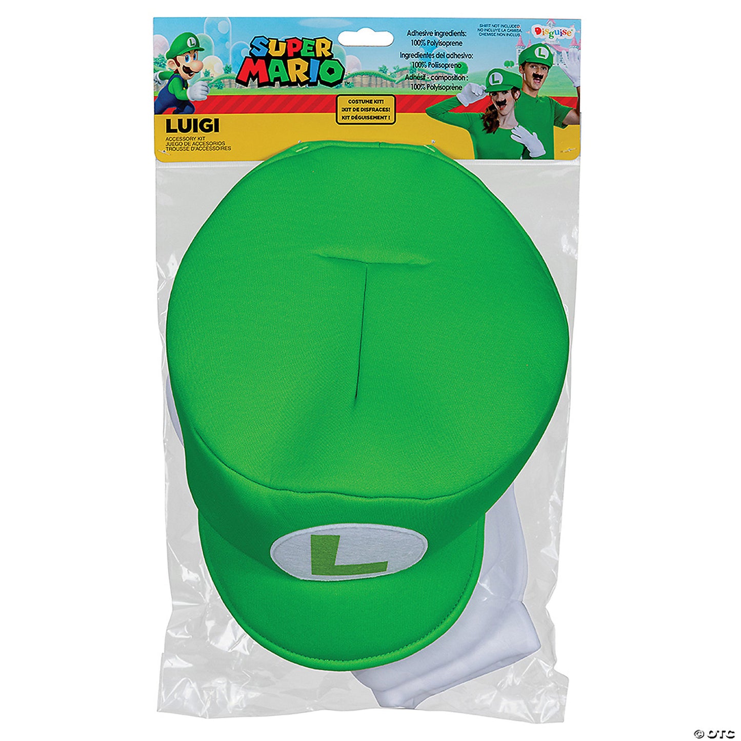 Adults Classic Elevated Super Mario Bros™ Luigi Costume Accessory Kit | USA Decoration®
