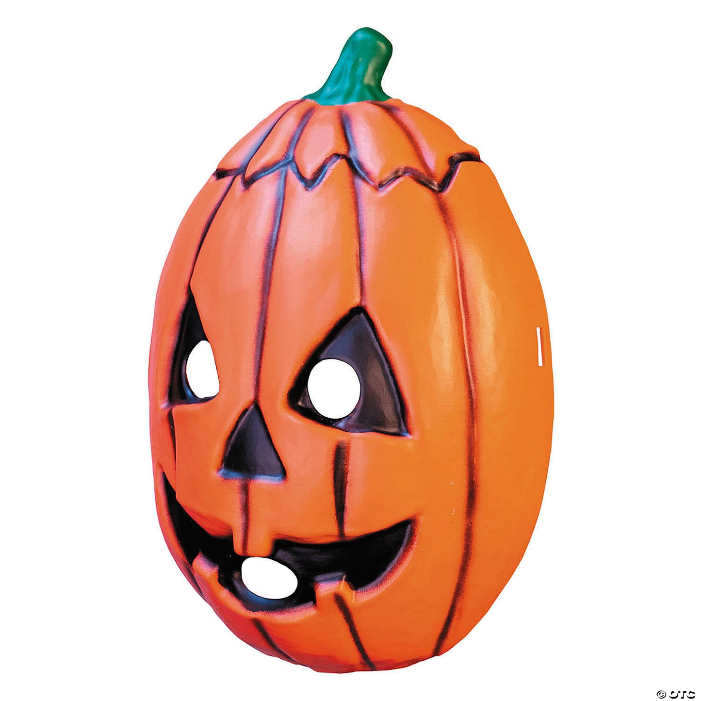 Adults Don Post Studios™ Orange Pumpkin Face Injection Molded Plastic Mask - One Size | USA Decoration®