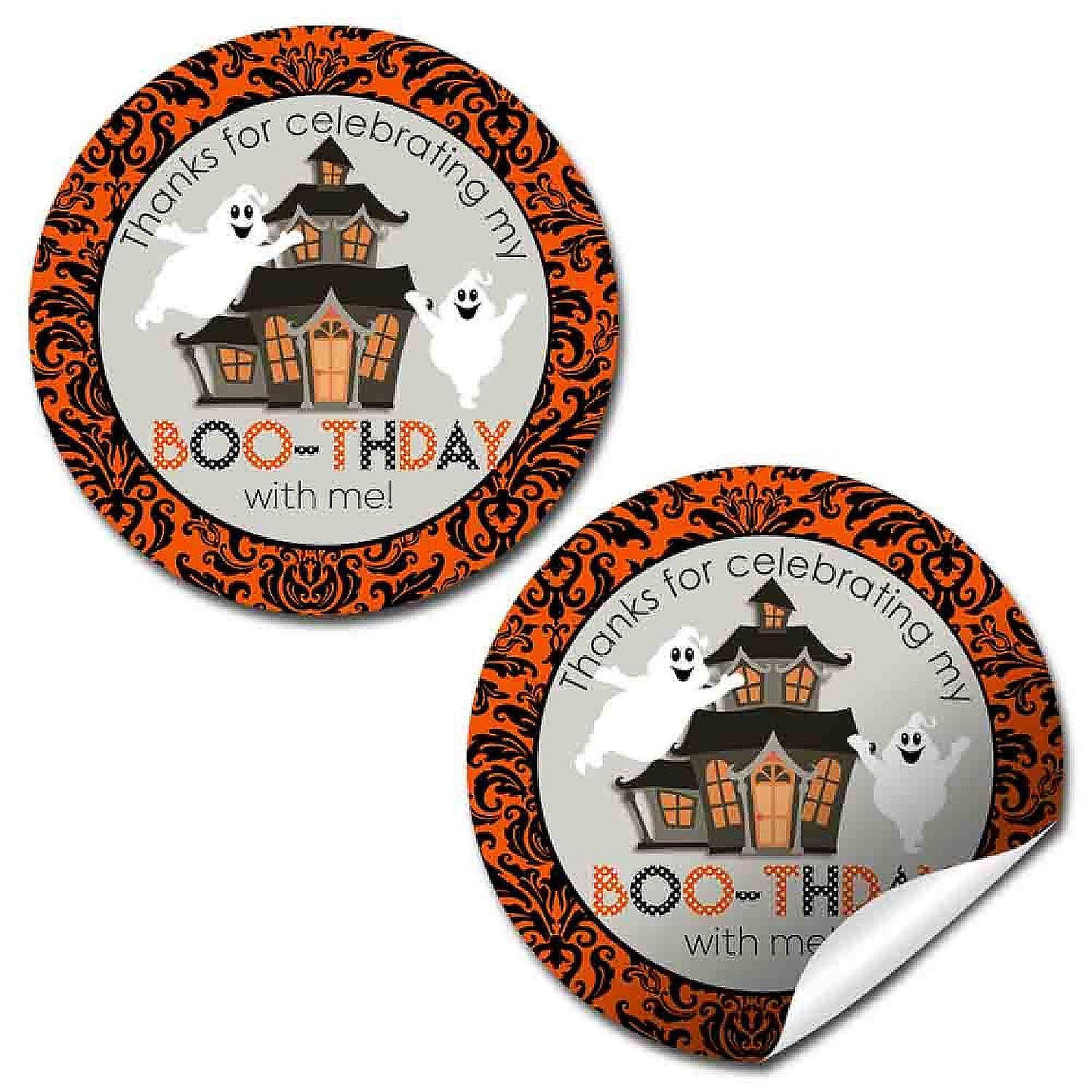 AmandaCreation Ghost Booth-day Envelope Seals 40pc. | USA Decoration®