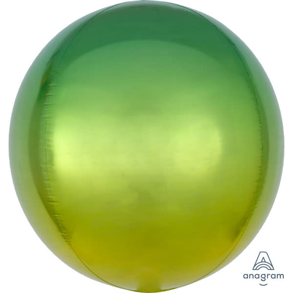 16 inch OMBRE YELLOW & GREEN ORBZ | USA Decoration®