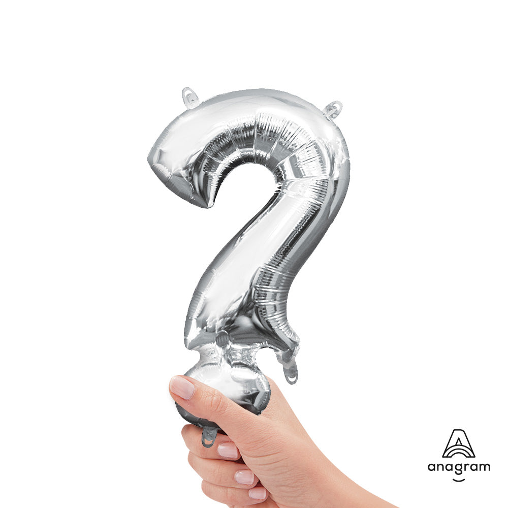 16 inch SYMBOL ? - ANAGRAM - SILVER (AIR-FILL ONLY) | USA Decoration®