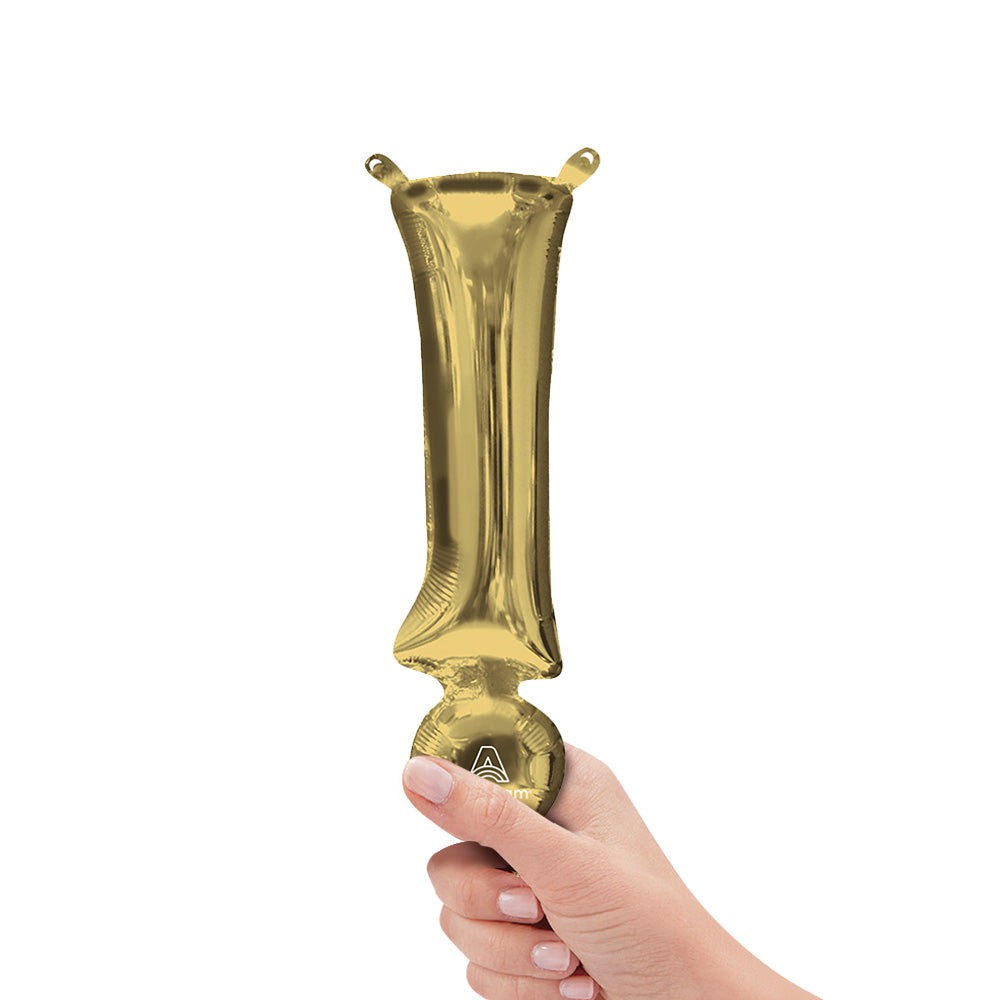 16 inch SYMBOL ! - ANAGRAM - WHITE GOLD (AIR-FILL ONLY) | USA Decoration®