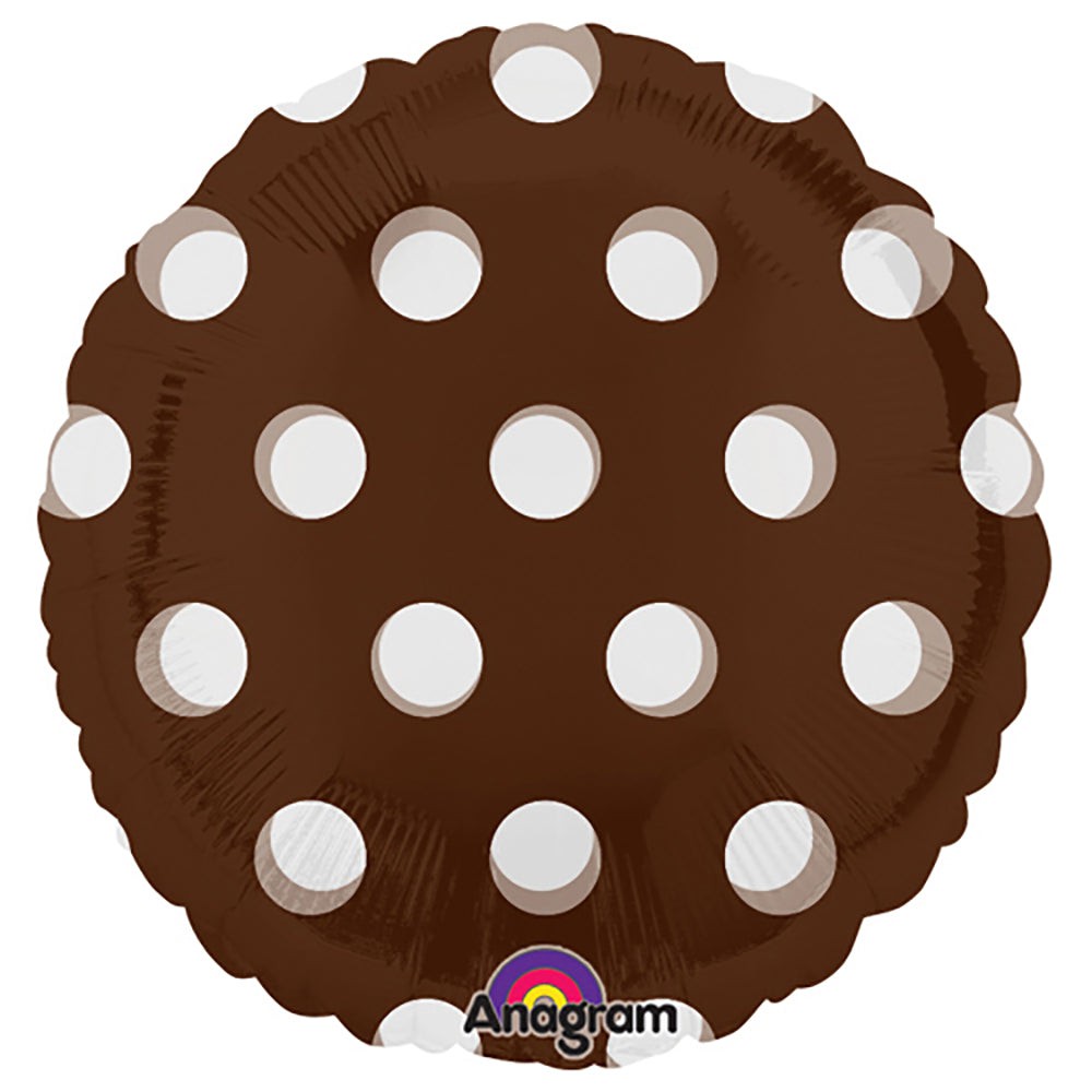 18 inch CIRCLE - DOTS BROWN | USA Decoration®