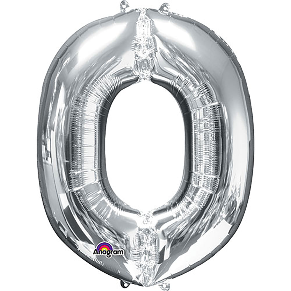 34 inch LETTER O - ANAGRAM - SILVER | USA Decoration®