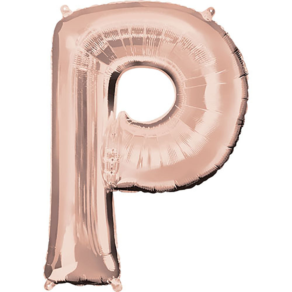 34 inch LETTER P - ANAGRAM - ROSE GOLD | USA Decoration®