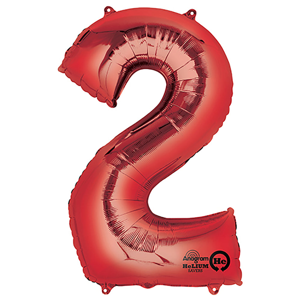 34 inch NUMBER 2 - ANAGRAM - RED | USA Decoration®
