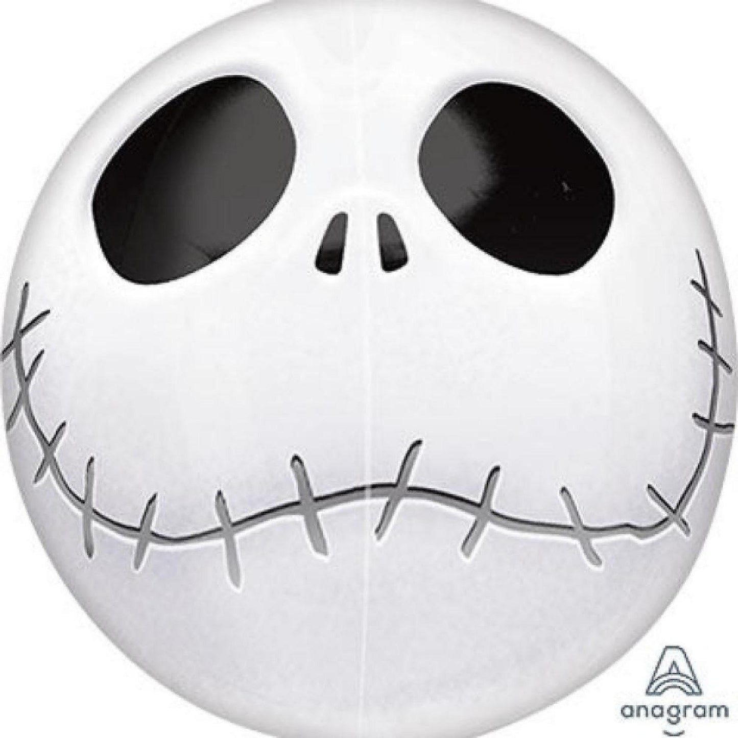 Anagram - White - Halloween Dimensional Round Foil Balloon
