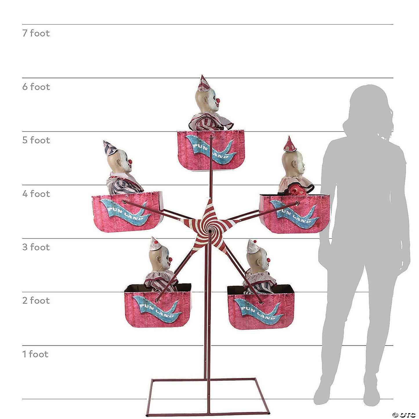 Animated Ferris Wheel 72-inch Prop | USA Decoration®