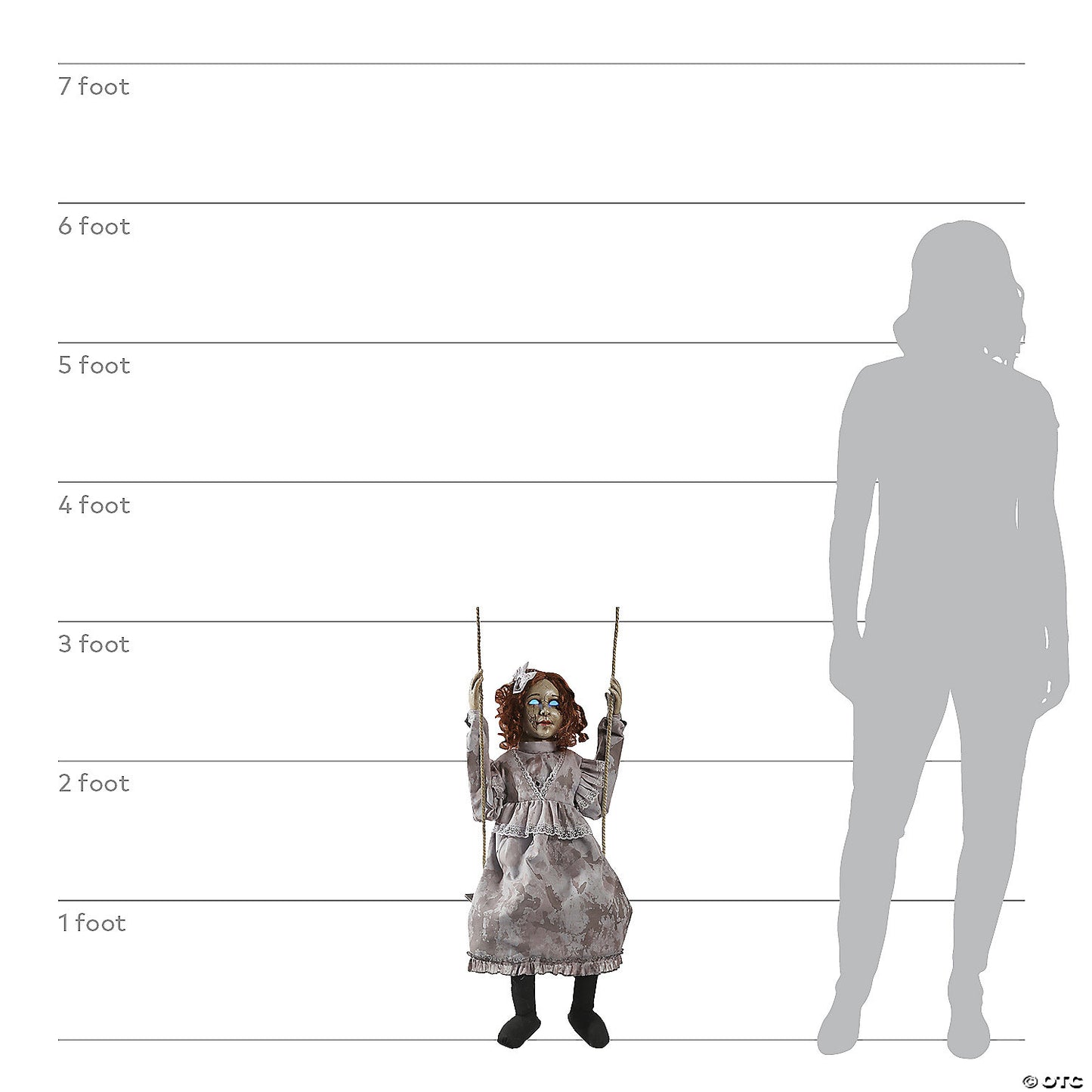 Animated Swinging Decrepit Doll | USA Decoration®