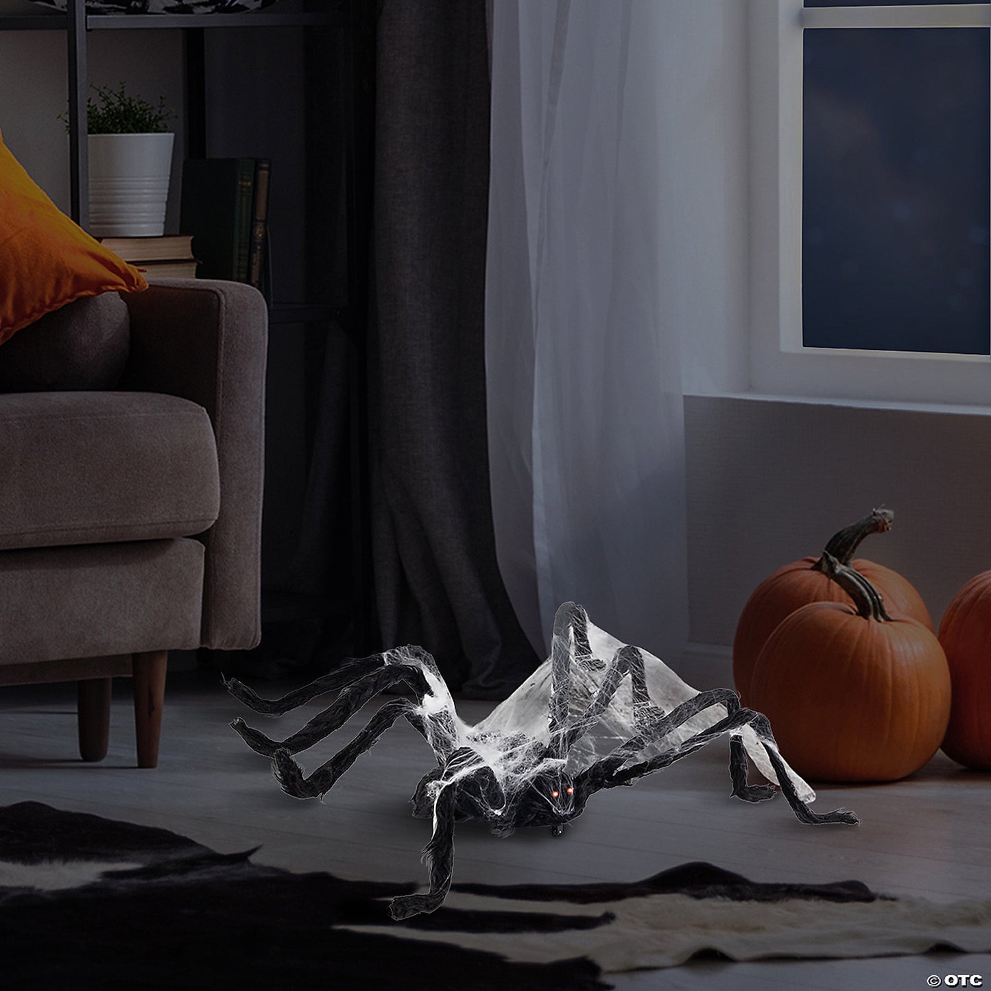Animated Walking Spider with Sound Halloween Decoration - 24 | USA Decoration®