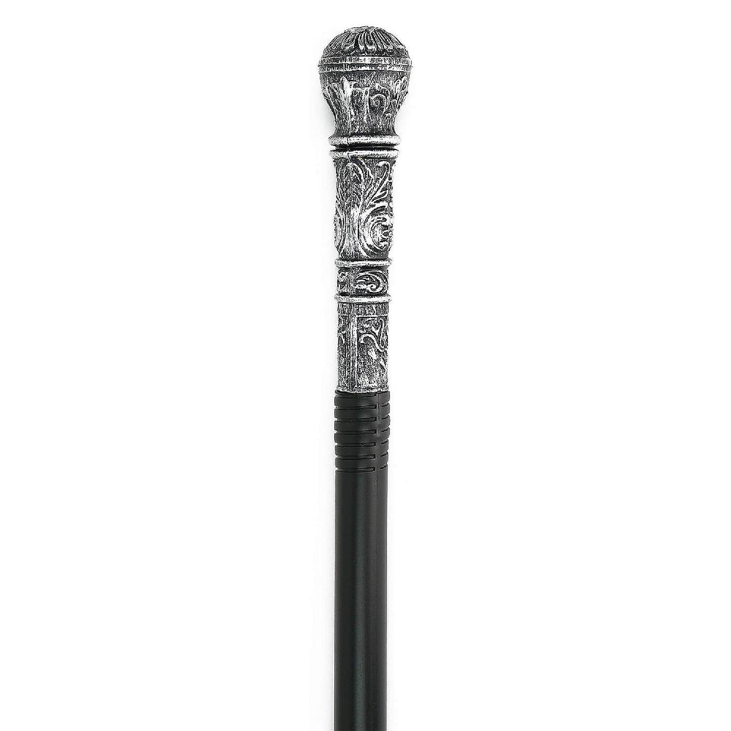 Antique Silver Walking Cane - Elegant Vintage Prop Stick Dress Canes Costume Accessories for Adults and Kids | USA Decoration®