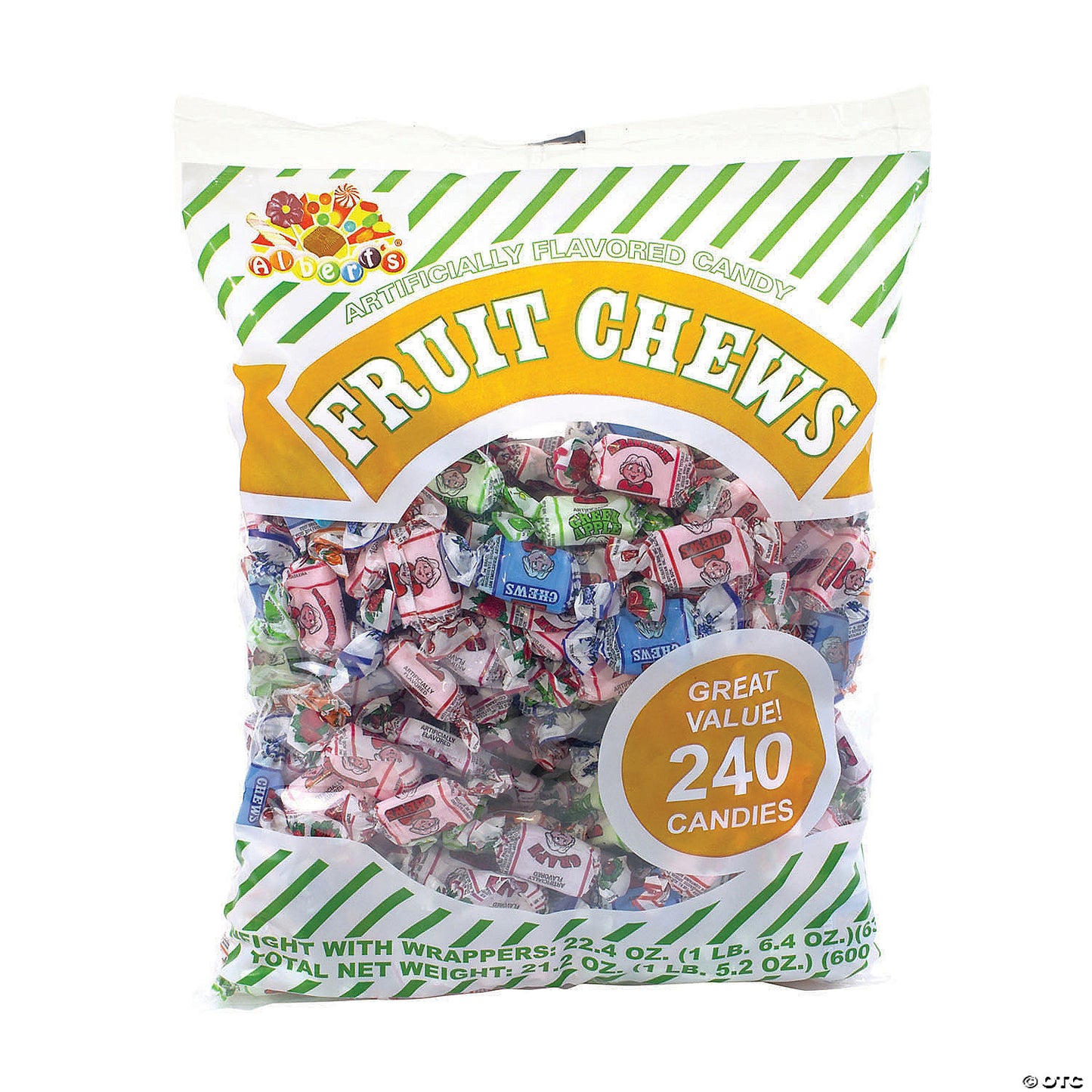 Assorted Fruit Chews, 240 Count
