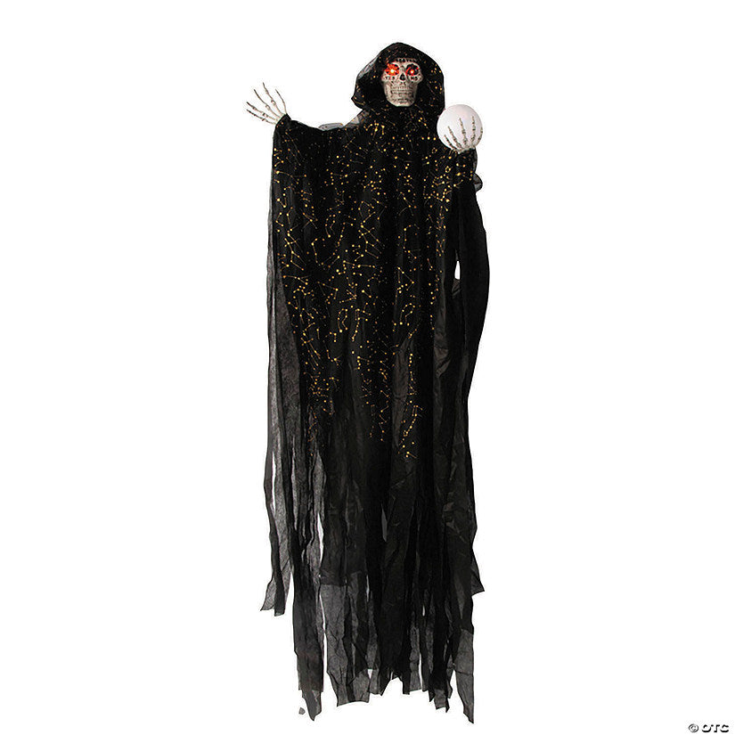 6 Ft. Hanging Light-Up Constellations Skeleton Witch Halloween Decoration | USA Decoration®