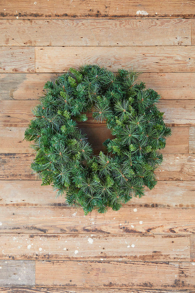 30" Belgium Unlit Wreath Rustic Holiday Decoration