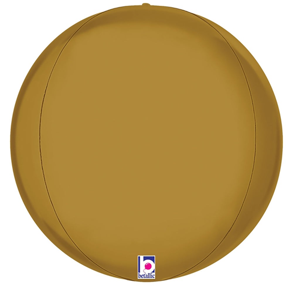 16 inch DIMENSIONALS SATIN GOLD GLOBE | USA Decoration®