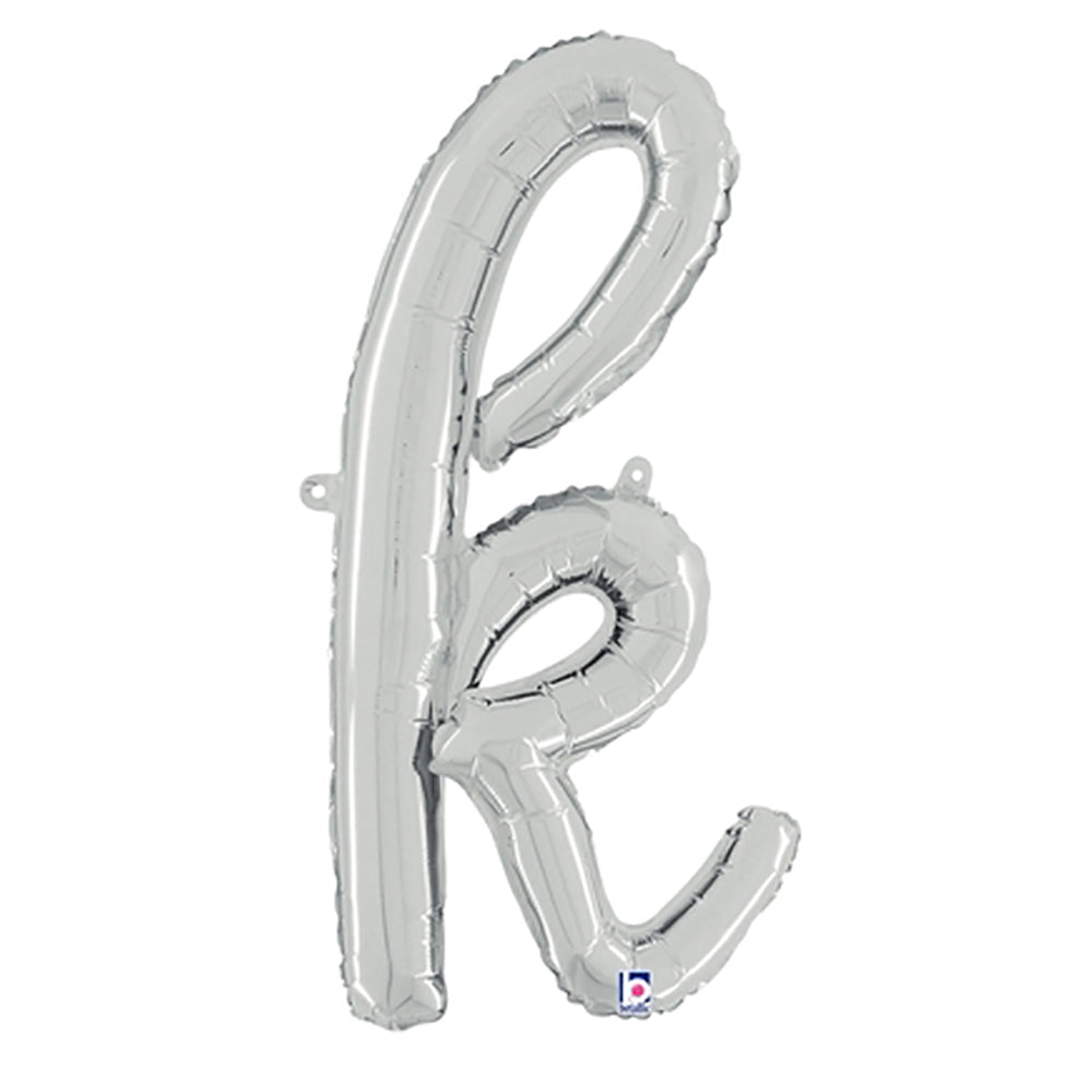 24 inch SCRIPT LETTER K SILVER (AIR-FILL ONLY) | USA Decoration®