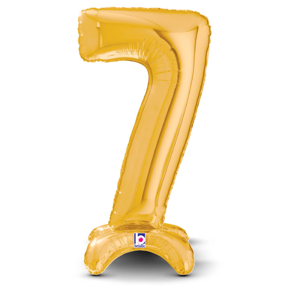 25 inch STANDUPS NUMBER 7 - GOLD (AIR-FILL ONLY) | USA Decoration®
