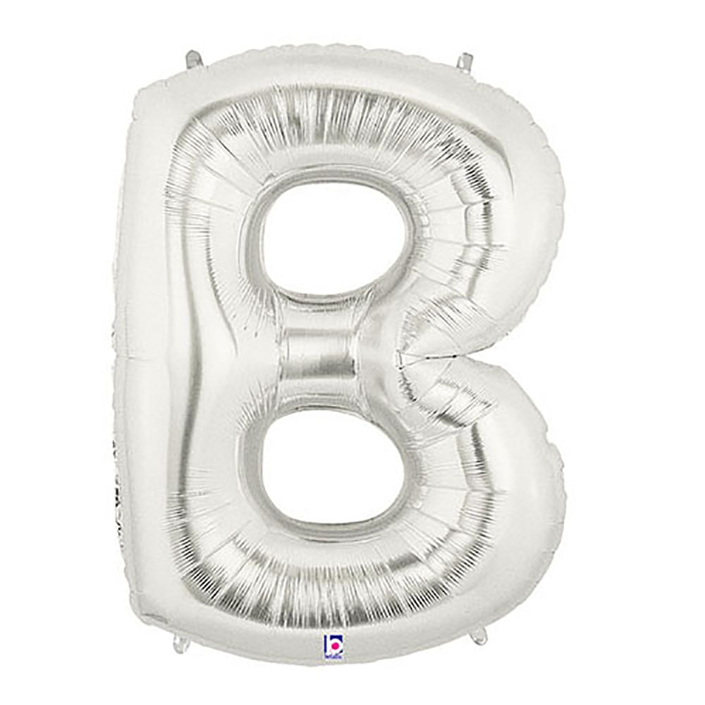 40 inch LETTER B - SILVER MEGALOON | USA Decoration®