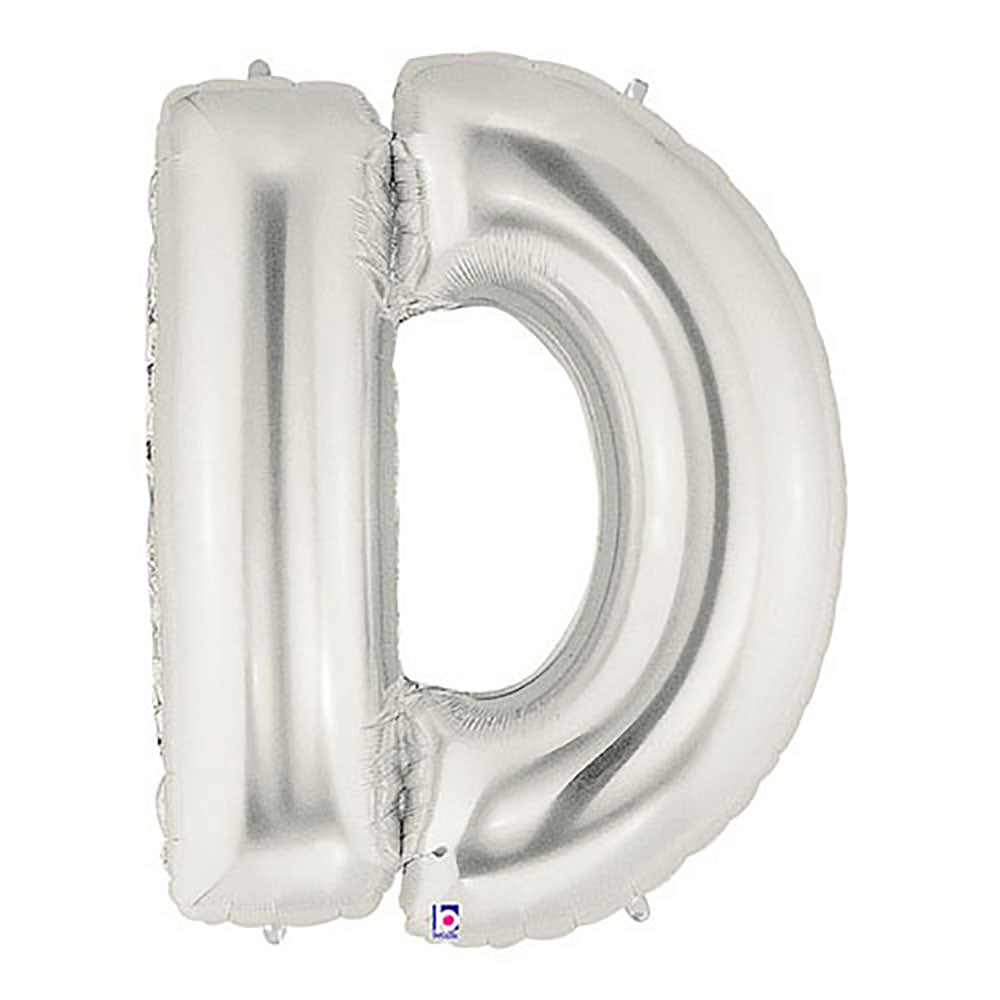 40 inch LETTER D - SILVER MEGALOON | USA Decoration®