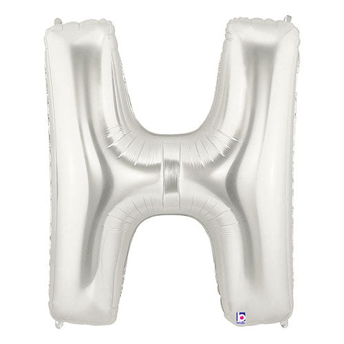 40 inch LETTER H - SILVER MEGALOON | USA Decoration®