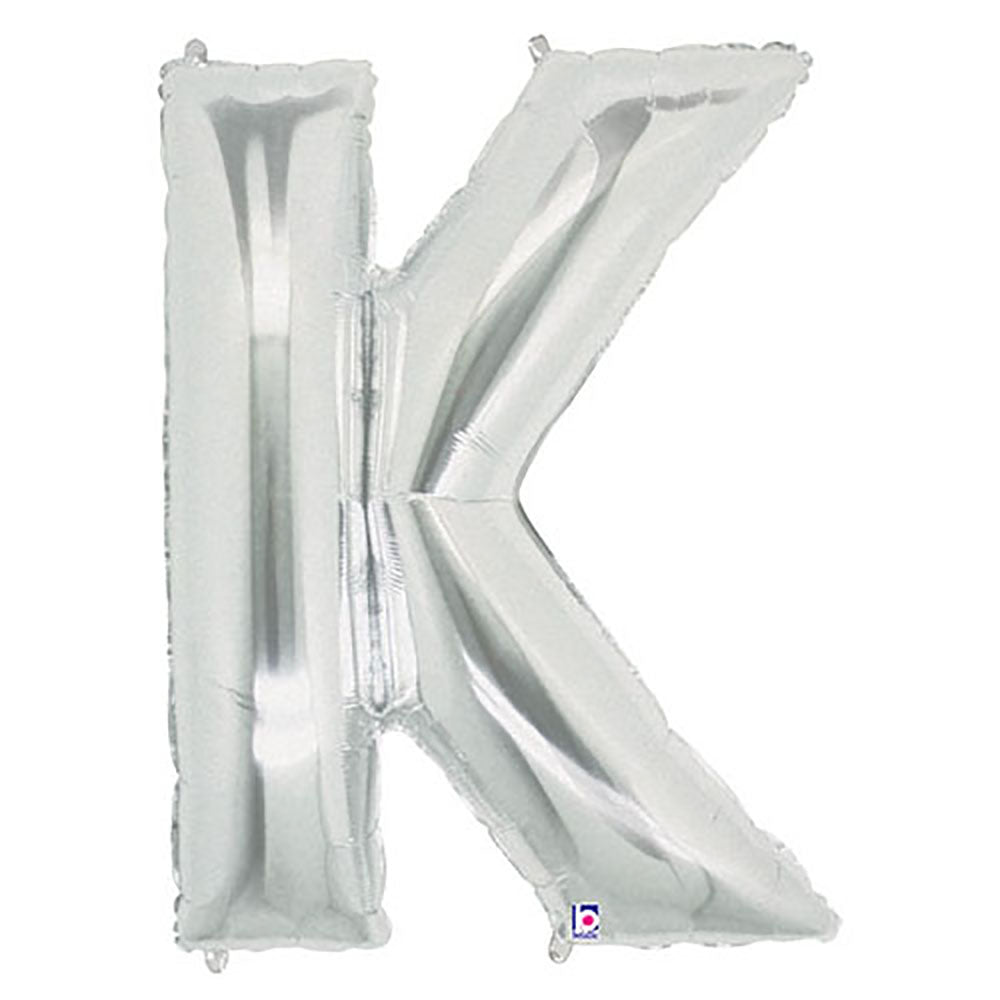 40 inch LETTER K - SILVER MEGALOON | USA Decoration®