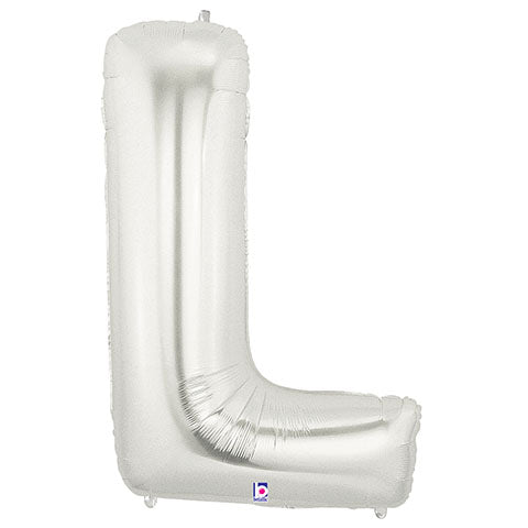 40 inch LETTER L - SILVER MEGALOON | USA Decoration®