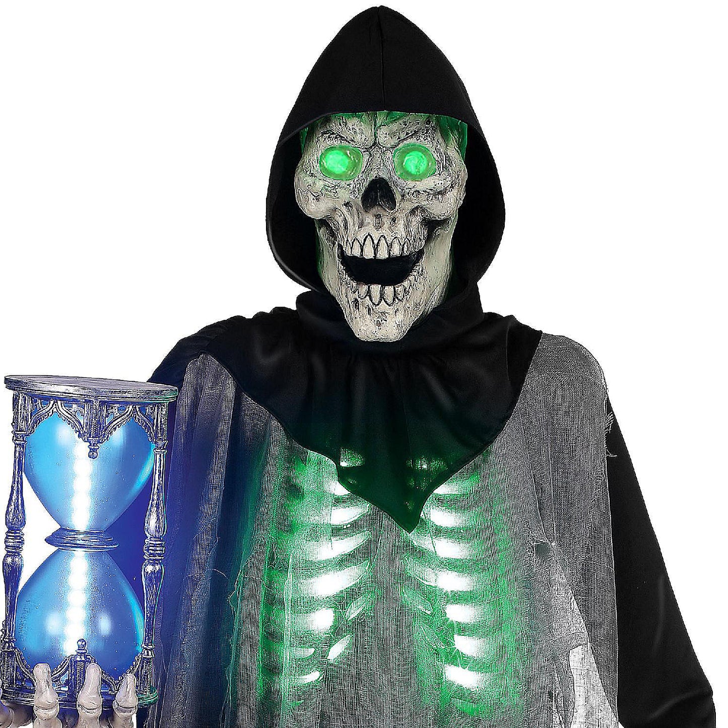 BOO BOX Halloween Animatronic Grim Reaper Outdoor Decoration, Sound and Motion Activated | USA Decoration®