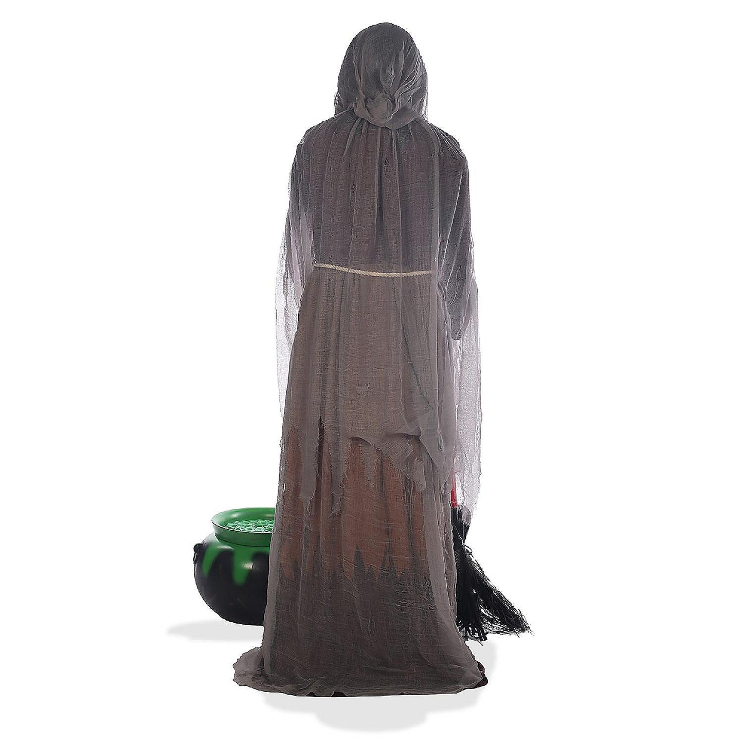 BOO BOX Halloween Animatronic Scary Witch Outdoor Decoration, Sound and Motion Activated | USA Decoration®