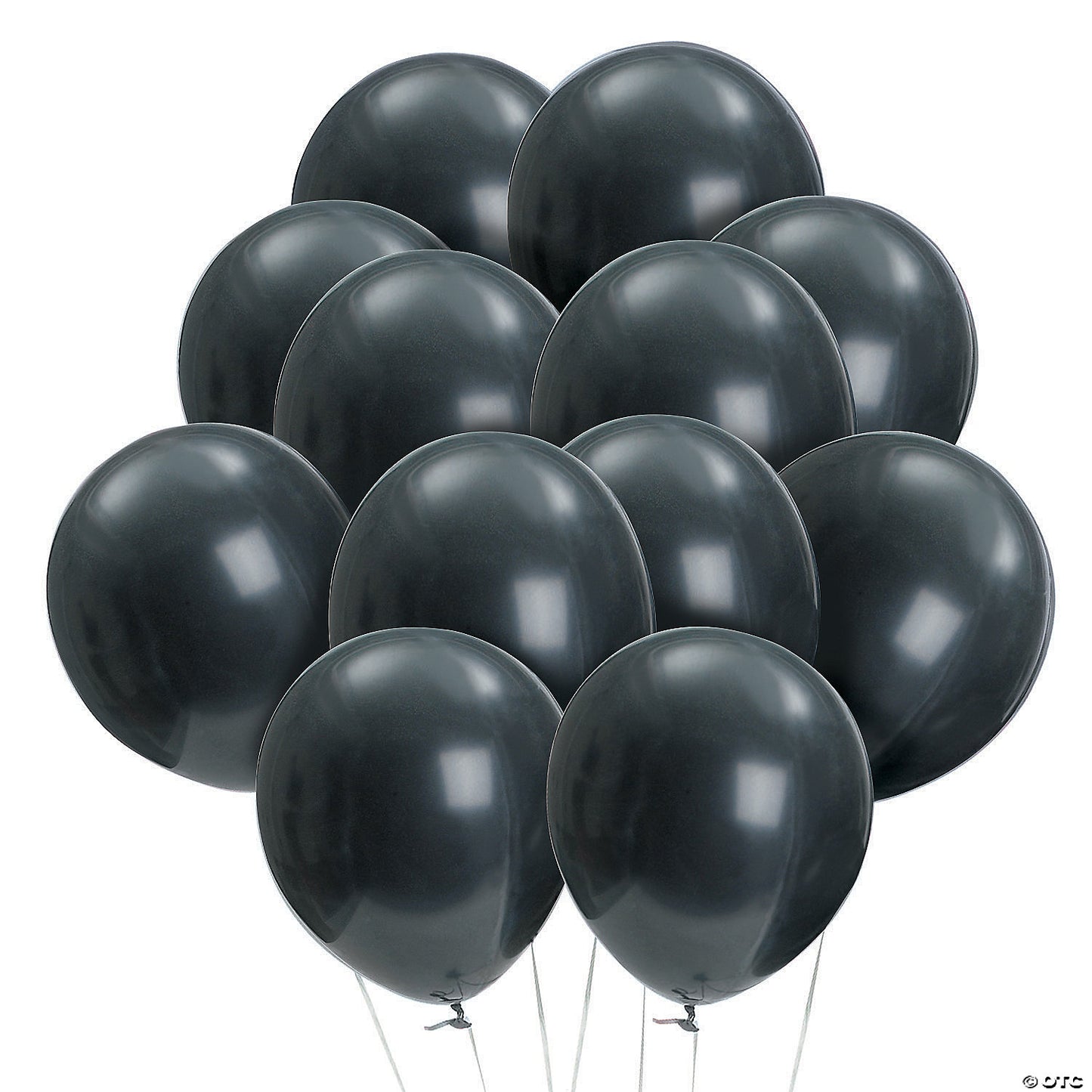 144 Piece(s): Bulk 144 Pc. Onyx Black 11" Latex Balloons | USA Decoration®