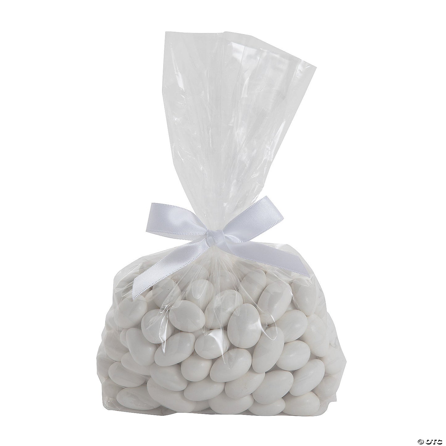 Bulk 50 Pc. White Twist Tie Satin Bows
