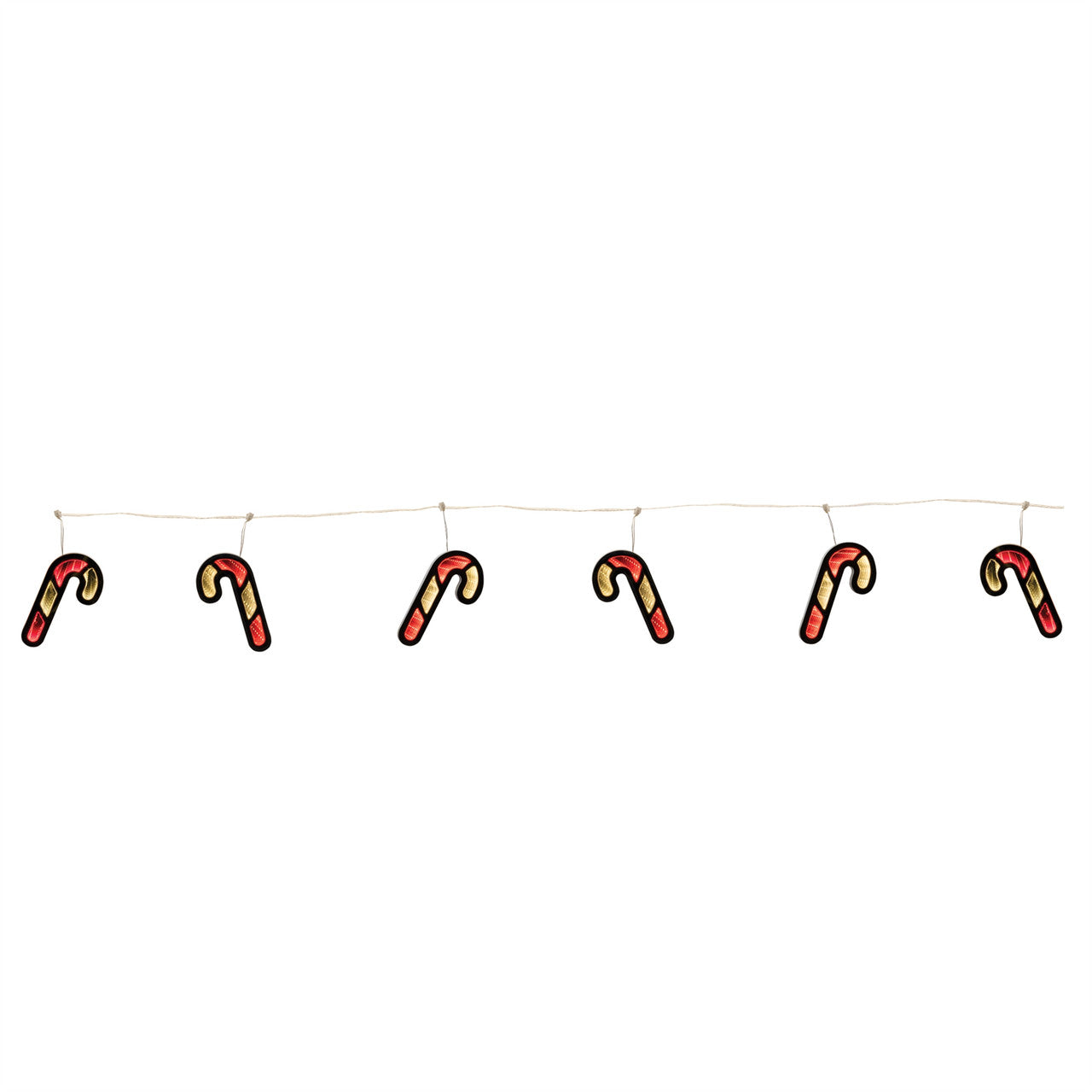 68 Inch Infinity Light Candy Cane Garland Holiday Decoration