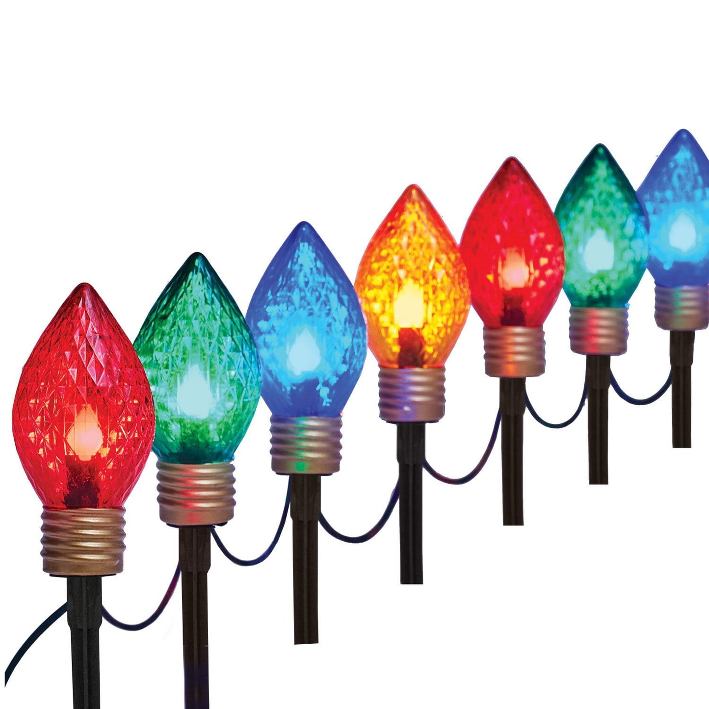 Member's Mark 12ct Jumbo Pathway LED Lights, 16.5' Lighted Length | USA Decoration®