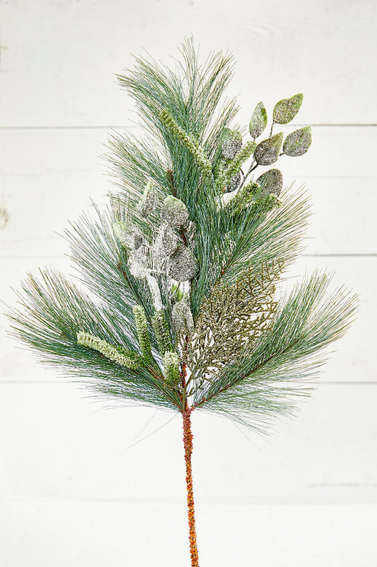 29 Inch Christmas Cedar Eucalyptus Spray for Holiday Decor