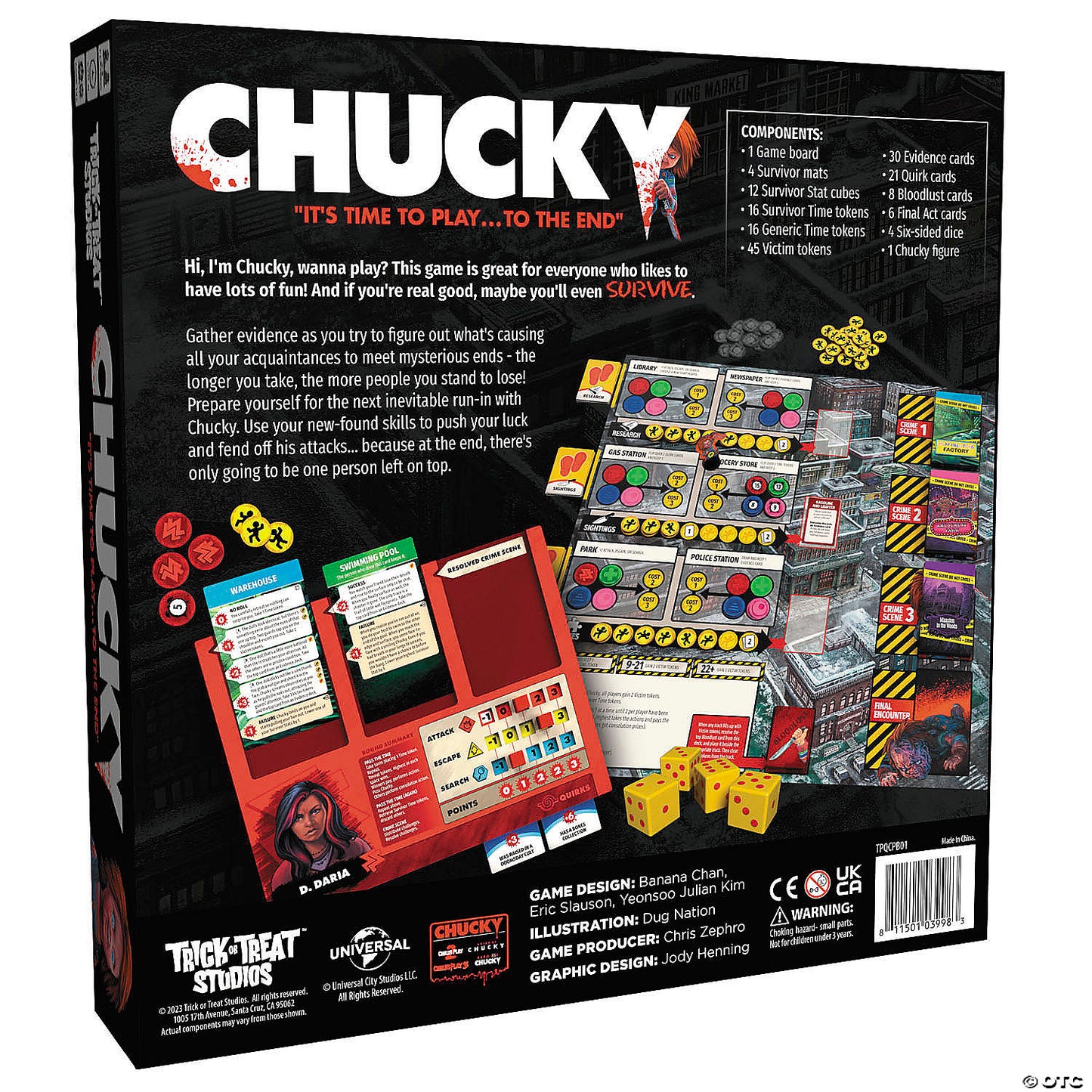 Child’s Play™ Chucky Board Game for 2 to 4 Players | USA Decoration®