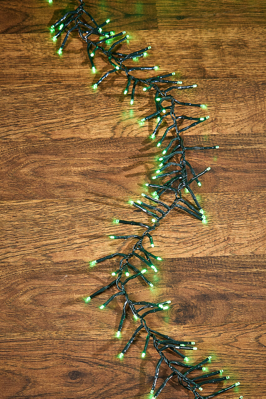 53' Platinum Elite Cluster Lights - 1560L Green (Green Cord)