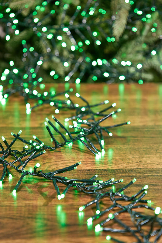 53 Foot Platinum Elite Cluster Lights 1560L Green Cord