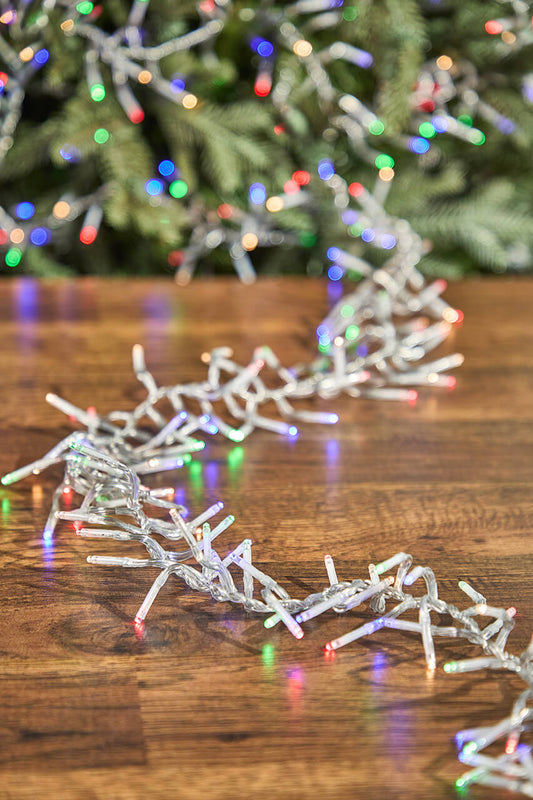 53 Foot Platinum Elite Cluster Lights 1560L Multi Clear Cord