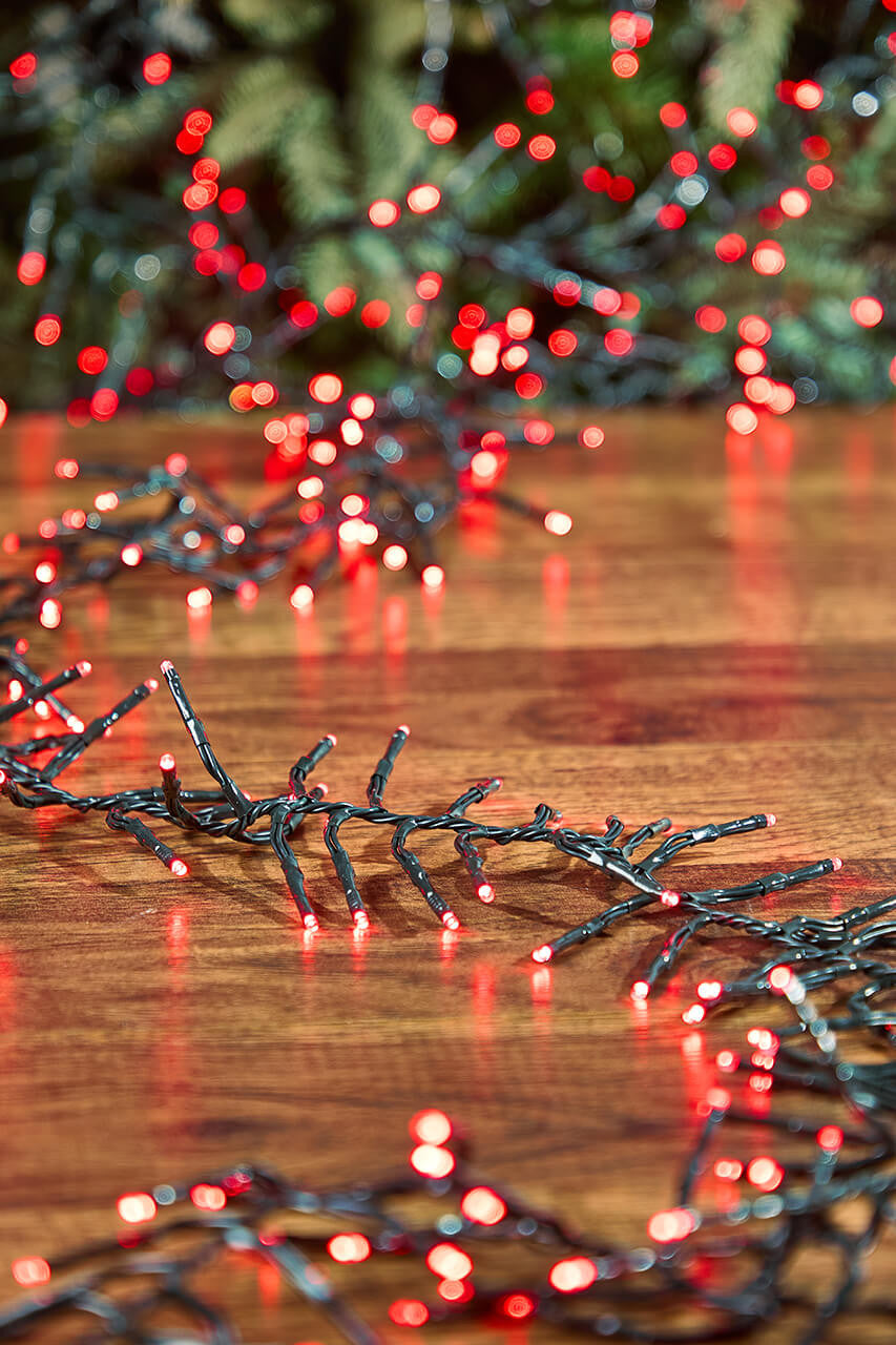 53 Foot Platinum Elite Cluster Lights 1560L Red Green Cord