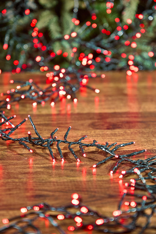53 Foot Platinum Elite Cluster Lights 1560L Red Green Cord