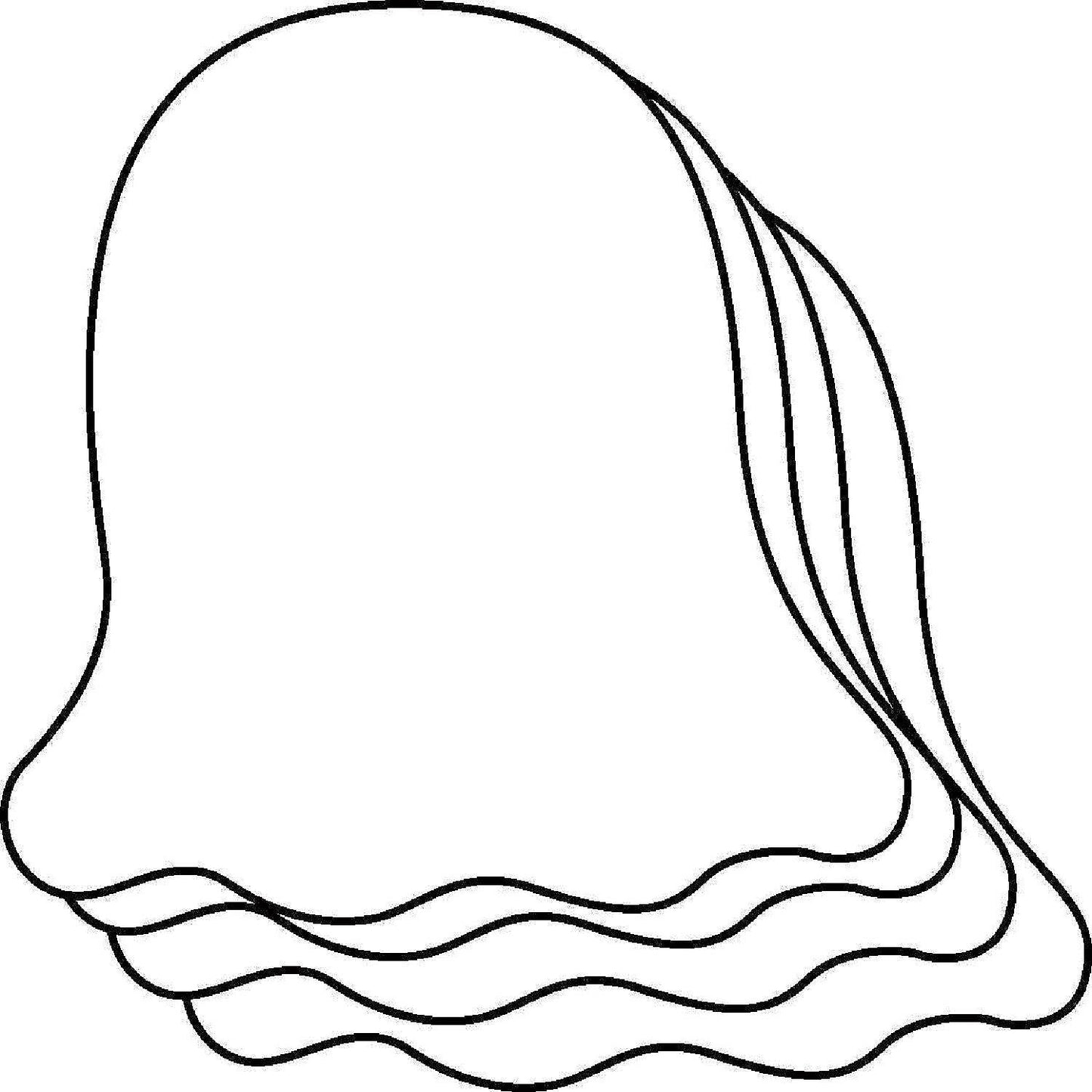 Creative Shapes Etc. - Die-cut Magnetic - Small Single Color Ghost