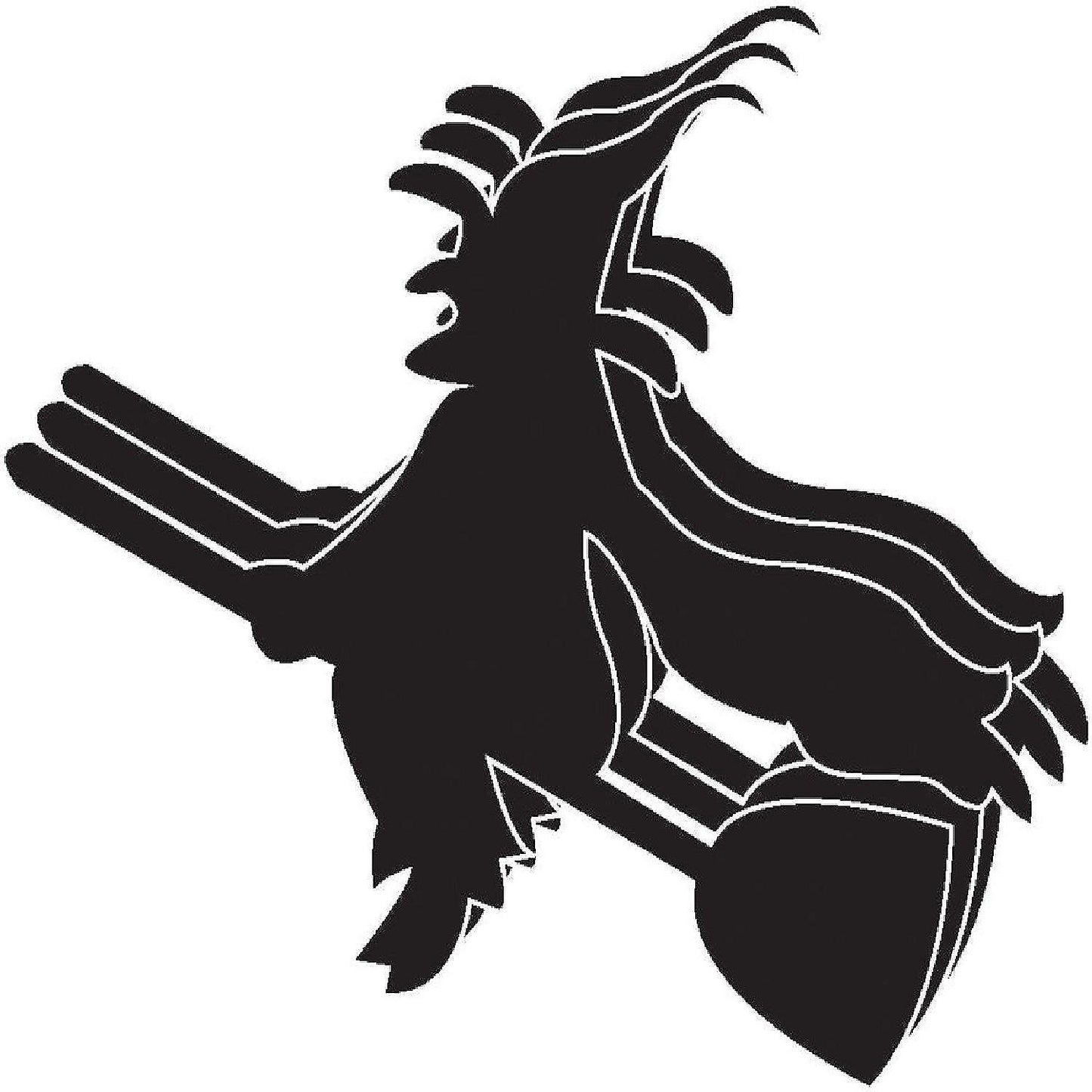 Creative Shapes Etc. - Die-cut Magnetic - Small Single Color Witch