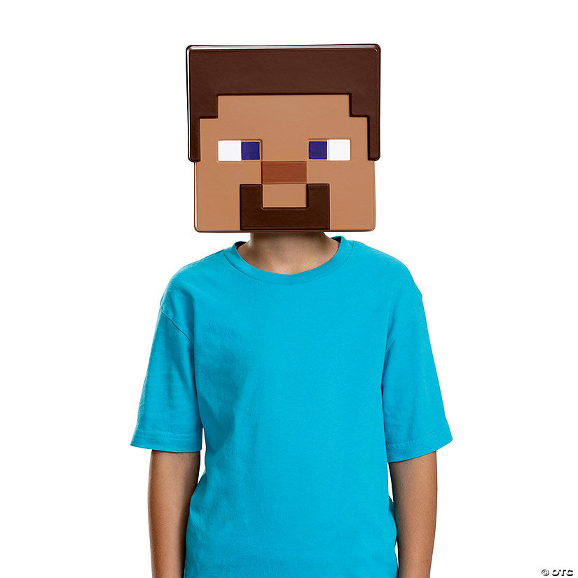 Kids Minecraft™ Steve 3D Paper Mask | USA Decoration®