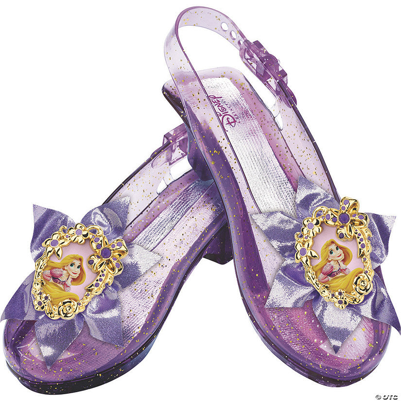 Kids Disney's Tangled Rapunzel Purple Sparkle Jelly Shoes | USA Decoration®