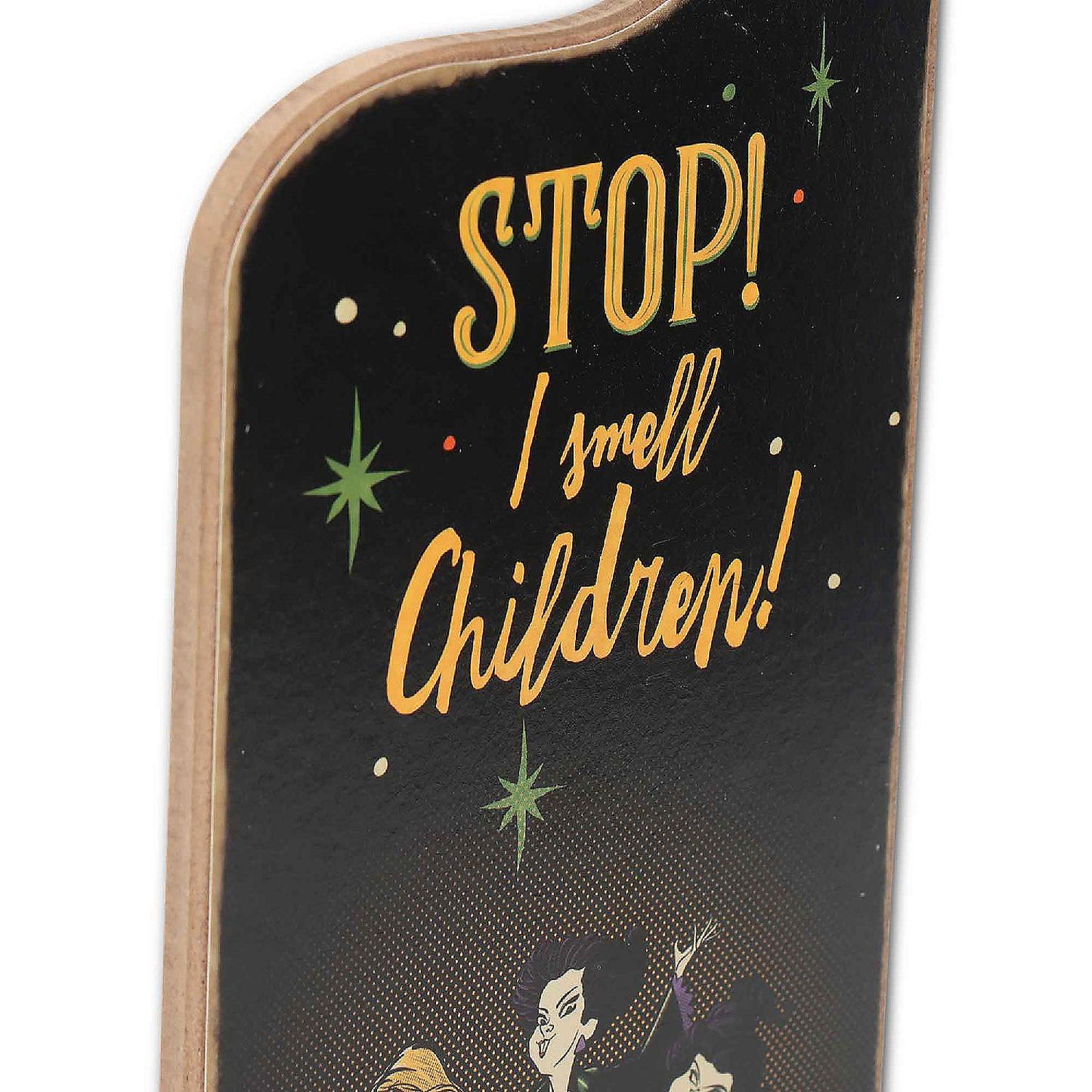 Disney 1x4 Disney Hocus Pocus I Smell Children Tonight We Fly Wood Door Hanger | USA Decoration®